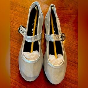 Emma Silver Mesh Ballet Flat